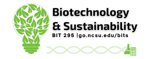 BIT 295 Biotechnology & Sustainability logo